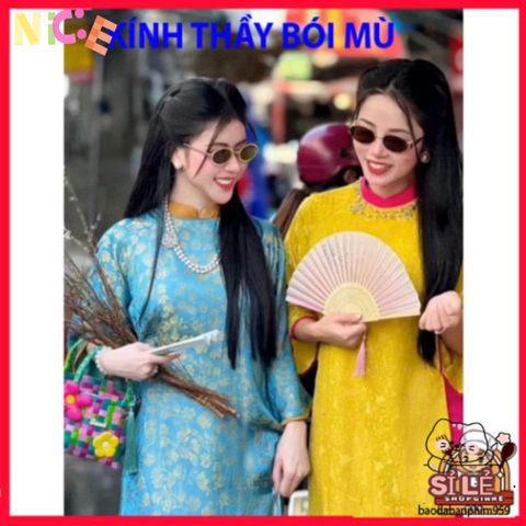 Kính Mát Dáng Tròn Ulzzang Hàn Quốc - Phụ Kiện Thời Trang Xu Hướng Mới Cho Mùa Hè, Tôn Lên Phong Cách Áo Dài Tết