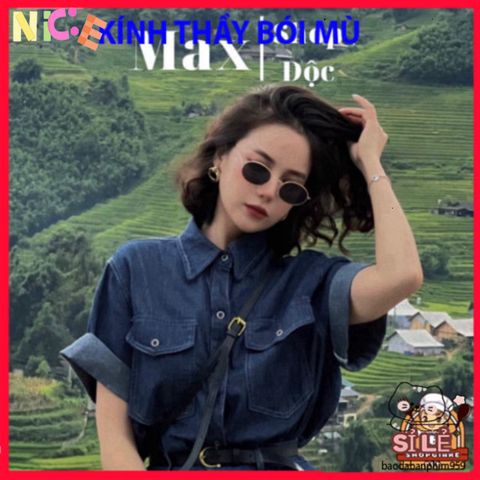 Kính Mát Dáng Tròn Ulzzang Hàn Quốc - Phụ Kiện Thời Trang Xu Hướng Mới Cho Mùa Hè, Tôn Lên Phong Cách Áo Dài Tết