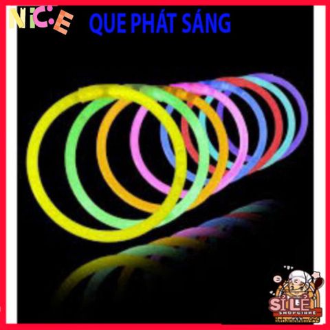 Bộ 100 Que Phát Sáng Dạ Quang Neon Nhiều Màu - Phụ Kiện Tiệc Đêm Vòng Tay Sáng Tạo Cho Sự Kiện Vui Chơi