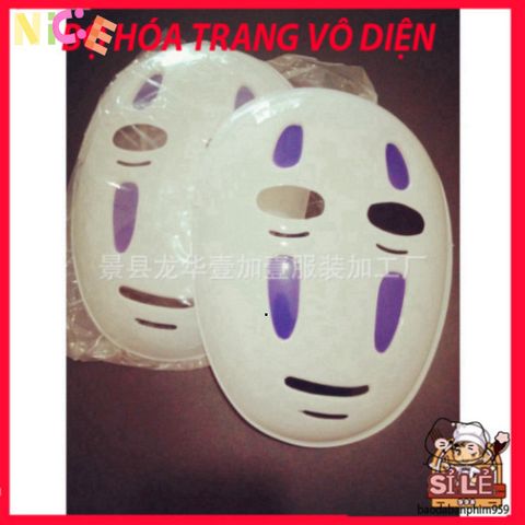 Bộ Hóa Trang Áo Choàng Đen và Mặt Nạ Vô Diện VBJ80 - Phong Cách Spirited Away cho Người Lớn và Trẻ Em