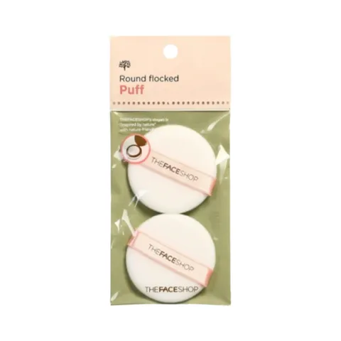 Bông Phấn Phủ The Face Shop Hàn Quốc - Set 2 Miếng Mềm Mại, Tán Phấn Đồng Đều, Dễ Dàng Mang Theo, Trang Điểm Hằng Ngày
