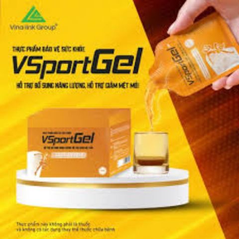 Gói uống VSportGel 50 gói - Hỗ trợ giảm mệt mỏi và tăng sức bền cơ bắp - Sản phẩm thiên nhiên cho người tập luyện thể dục