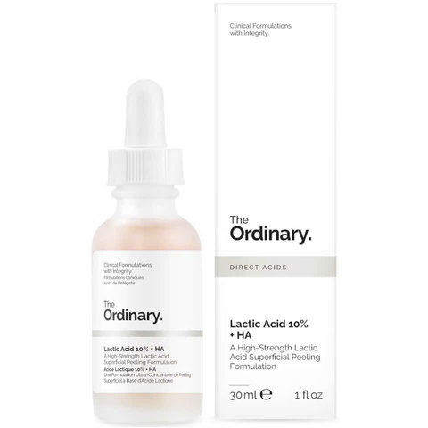 Serum Tẩy Da Chết Hóa Học The Ordinary Lactic Acid 10% + HA 2% - Giúp Làm Sáng Da, Giảm Thâm 30ml