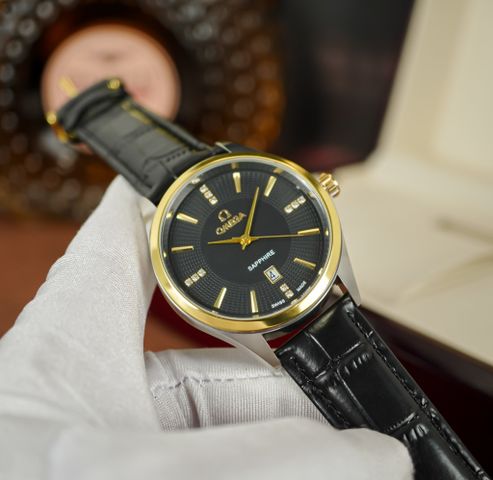 Đồng hồ đeo tay Omega B401 - Máy Pin Thụy Sĩ, Thương hiệu cao cấp, Phong cách lịch lãm cho nam giới