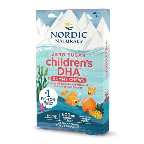 Kẹo Dẻo Nordic DHA 30 Viên - Hỗ Trợ Phát Triển Não Bộ & Thị Giác Cho Trẻ Em, Dầu Cá Tinh Khiết, Hương Vị Ngon Miệng