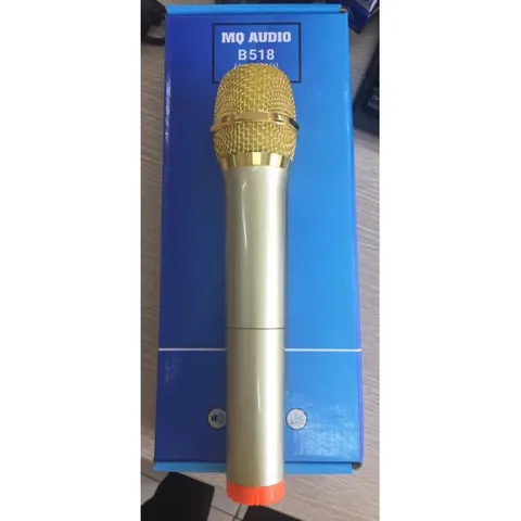 Micro Karaoke Không Dây MQ Audio B518 - Bộ Micro Cao Cấp Với Receiver Sạc, Âm Thanh Trong Trẻo, Thiết Kế Sang Trọng