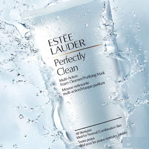 Sữa Rửa Mặt Tẩy Tế Bào Chết Estée Lauder Perfectly Clean 150ml - Gel Cleansing Đa Hành Động, Sạch Sâu, Tươi Mát Da, Chính Hãng