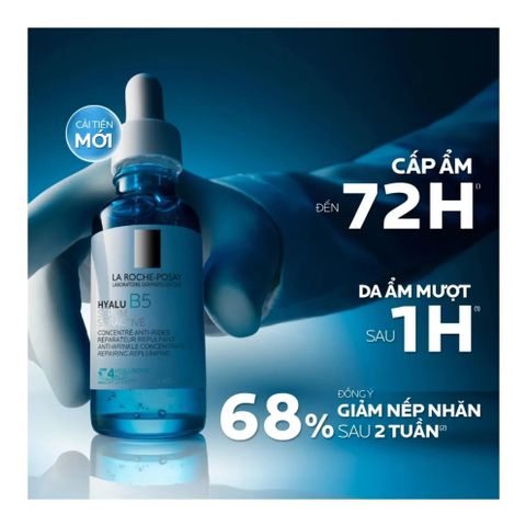 Serum Dưỡng Phục Hồi Da La Roche-Posay Hyalu B5 30ml - Cấp ẩm, Giảm Nếp Nhăn, Tái Tạo Da Mịn Màng Chính Hãng, Dưỡng Da Đặc Biệt cho Tất Cả Loại Da