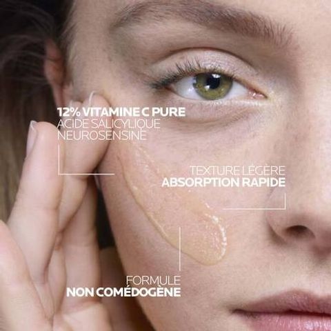 Tinh Chất La Roche-Posay Pure Vitamin C12 Serum 30ml - Serum Chống Lão Hóa, Làm Sáng Da, Giảm Nếp Nhăn, Chính Hãng Pháp