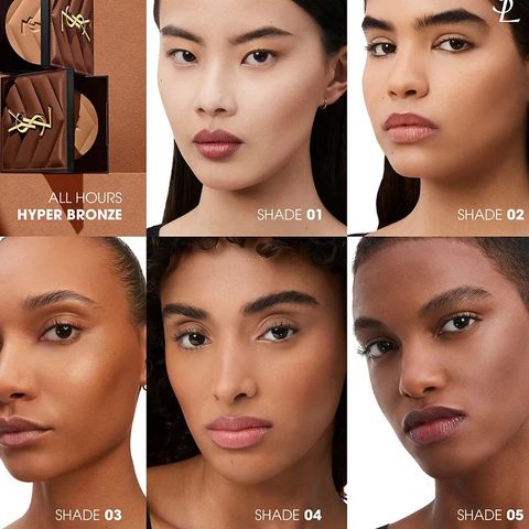 Phấn Phủ Yves Saint Laurent YSL All Hours Hyper Bronze Powder Màu 01 Light Sepia - Phấn Nền Cao Cấp, Lớp Trang Điểm Tự Nhiên, Duy Trì Độ Bền Cả Ngày