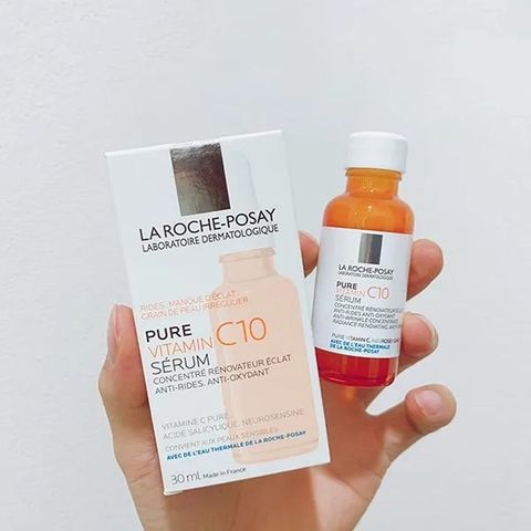 Serum La Roche-Posay Pure Vitamin C10 30ml - Dưỡng Sáng Da, Giảm Nếp Nhăn, Chăm Sóc Da Nhạy Cảm Chính Hãng