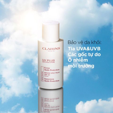 Kem Chống Nắng Clarins UV Plus Ecran Multi-Protection SPF50/PA++++ 50ml - Bảo vệ da toàn diện, dưỡng ẩm, chiết xuất thiên nhiên, phù hợp mọi loại da.