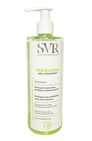 Sữa Rửa Mặt SVR Sebiaclear Gel Moussant 200ml - Chống Mụn, Dịu Nhẹ Cho Da Nhạy Cảm, Gel Tạo Bọt Kháng Nước, Không Xà Phòng