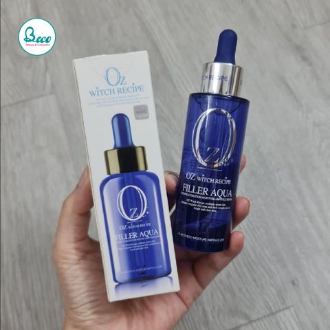 Serum Cấp Nước Chính Hãng Oz Witch Recipe Filler Aqua - Dưỡng Ẩm Tối Ưu Cho Da Khô, Giúp Da Căng Bóng và Mịn Màng 30ml