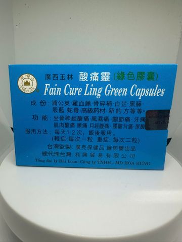 Viên Hỗ Trợ Xương Khớp Toan Thống Linh Fain Cure _H/20v - Giải Pháp Từ Thiên Nhiên Cho Đau Nhức Khớp, Phục Hồi Vận Động