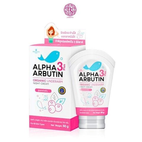 Kem Thâm Nách Alpha Arbutin 3 Plus Organic 50G - Giúp Làm Sáng Vùng Nách, Dưỡng Ẩm Tự Nhiên, Chăm Sóc Da Mềm Mại
