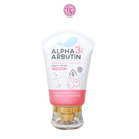 Kem Thâm Nách Alpha Arbutin 3 Plus Organic 50G - Giúp Làm Sáng Vùng Nách, Dưỡng Ẩm Tự Nhiên, Chăm Sóc Da Mềm Mại