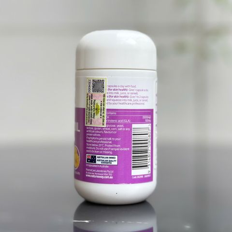 Viên Nang Mềm Nature’s Way Evening Primrose Oil 1000mg - Tinh Dầu Hoa Anh Thảo, Bổ Sung Omega-6 & GLA Cho Phụ Nữ Chăm Sóc Sức Khỏe Và Làn Da