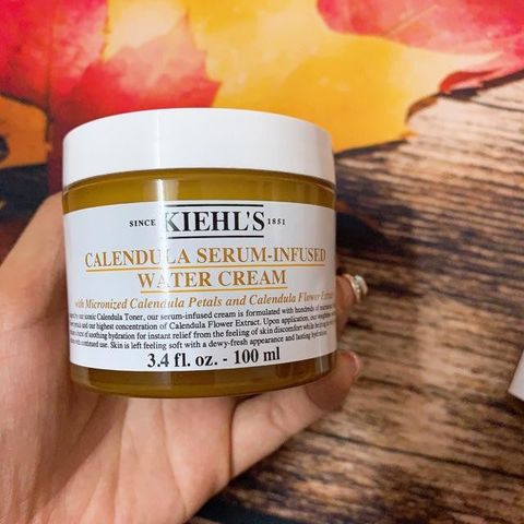 Kem Dưỡng Da Kiehl's Calendula Serum-Infused Water Cream 100ml - Dưỡng ẩm, làm dịu da nhạy cảm, chiết xuất hoa cúc chính hãng.