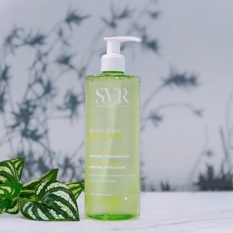 Sữa Rửa Mặt SVR Sebiaclear Gel Moussant 400ml - Dành Cho Da Nhạy Cảm, Dầu Mụn, Làm Sạch Dịu Nhẹ, Không Xà Phòng, Chính Hãng Pháp