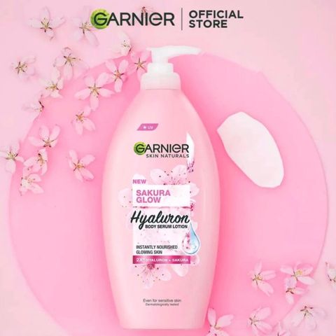 Sữa Dưỡng Thể Garnier Body Lotion 400ml - Làm Trắng Da, Cấp Ẩm, Chống Lão Hóa, Duy Trì Độ Mịn Màng  - Sản Phẩm Chính Hãn