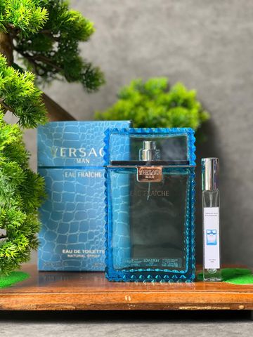 Nước Hoa Versace Man Eau Fraiche EDT 10ml - Hương Gỗ Biển Tươi Mát, Phong Cách Năng Động Dành Cho Nam Giới