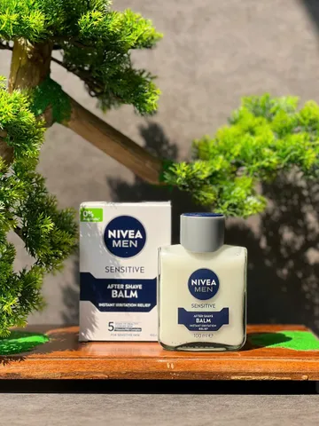 Dưỡng Da Sau Cạo Râu Nivea Men Sensitive After Shave Balm 100ml - Không Cồn, Làm Dịu Da, Phù Hợp Với Da Nhạy Cảm