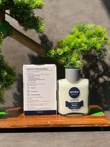 Dưỡng Da Sau Cạo Râu Nivea Men Sensitive After Shave Balm 100ml - Không Cồn, Làm Dịu Da, Phù Hợp Với Da Nhạy Cảm