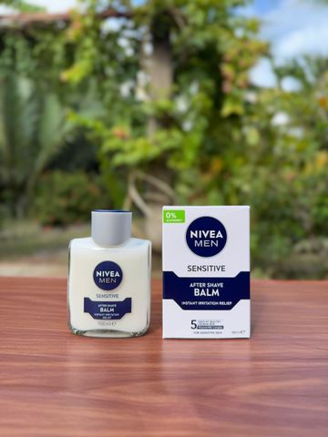 Dưỡng Da Nivea Men Sensitive After Shave Balm 100ml - Làm Dịu Da Sau Cạo Râu, Không Cồn, Phù Hợp Da Nhạy Cảm