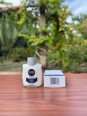 Dưỡng Da Nivea Men Sensitive After Shave Balm 100ml - Làm Dịu Da Sau Cạo Râu, Không Cồn, Phù Hợp Da Nhạy Cảm