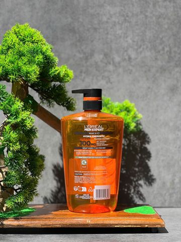 Sữa Tắm & Gội 3-in-1 L'Oréal Men Expert Hydra Energetic - Tăng Cường Năng Lượng, Hương Gỗ Sảng Khoái 1 Lít