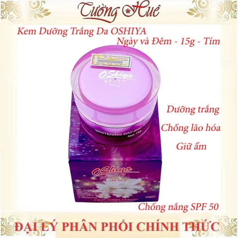 Kem Dưỡng Trắng Da OSHIYA 15g - Ngày và Đêm, SPF 50
