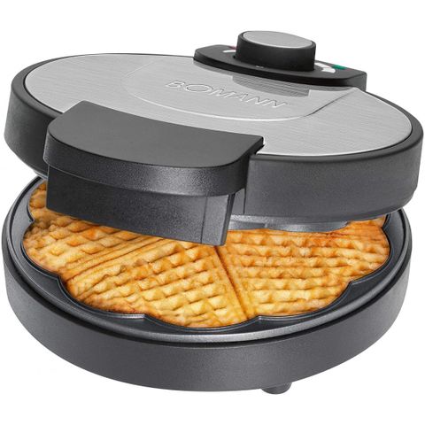 Máy Nướng Bánh Waffle Bomann 1200W - Điều Chỉnh Nhiệt Độ, Dễ Vệ Sinh, Khay Chống Dính, Gia Đình Ngon Miệng