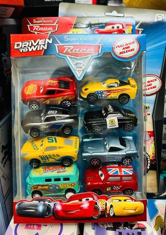 Đồ Chơi 8 Xe Ô Tô McQueen 757-4 Chạy Bằng Đà Giao Mẫu Ngẫu Nhiên Bộ Sưu Tập Xe Đồ Chơi McQueen 
