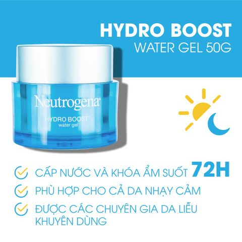 Kem Dưỡng Ẩm Neutrogena Hydro Boost Water Gel 48g - Cấp Nước, Giữ Ẩm, Phù Hợp Mọi Loại Da, Ngăn Ngừa Lão Hóa, Dưỡng Da Mềm Mại 610431