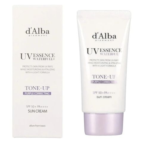 Kem Chống Nắng Nâng Tone Tím D'Alba Waterfull Tone Up SPF50+/PA++++ 50ml - Kem Chống Nắng Chính Hãng Cho Da Sáng Rạng Rỡ