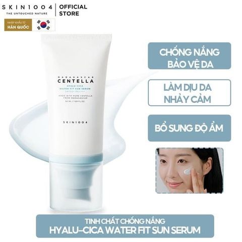 Tinh Chất Chống Nắng Skin1004 Hyalu-Cica Water-Fit Sun Serum SPF50+ PA++++ - Dưỡng Ẩm và Bảo Vệ Da Toàn Diện 50ml Chính Hãng