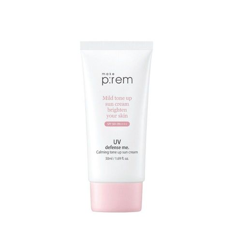 Kem Chống Nắng Nâng Tông Make p:rem UV Defense Me Calming Tone Up - SPF 50+ PA+++ Bảo Vệ Da Khỏe Mạnh, Làn Da Rạng Rỡ Từ Hàn Quốc