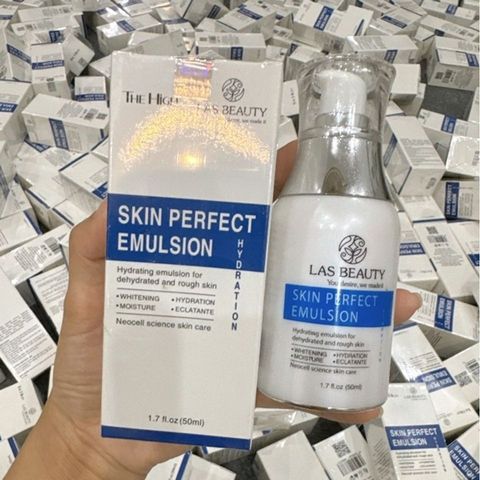 Kem Dưỡng Trắng Da Rong Nho Nhật Bản Las Beauty Skin Perfect Emulsion 50ml - Sáng Mịn, Cung Cấp Độ Ẩm, Phục Hồi Da Tươi Trẻ