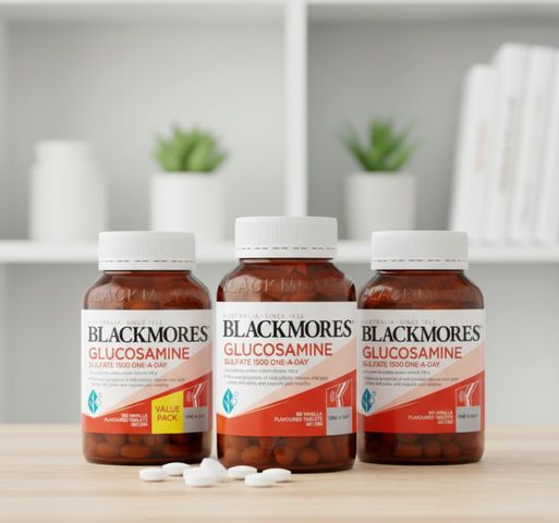 Viên Uống Bổ Xương Khớp Blackmores Glucosamine Sulfate 1500mg One-A-Day - Hỗ Trợ Sức Khỏe Xương Khớp, Hàng Úc, 90 Viên