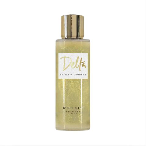 Delta Goodrem Power Shimmer Body Mist 250ml - Nước Xịt Thơm Nhẹ, Nhũ Rạng Rỡ Cho Nữ, Hương Tươi Mát, Lấp Lánh, Phù Hợp Mọi Dịp