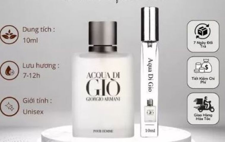 Nước Hoa Nam Giorgio Armani Acqua Di Gio Pour Homme - Hương Thơm Tươi Mát, Nam Tính, Sang Trọng, Thích Hợp Dịp Đặc Biệt