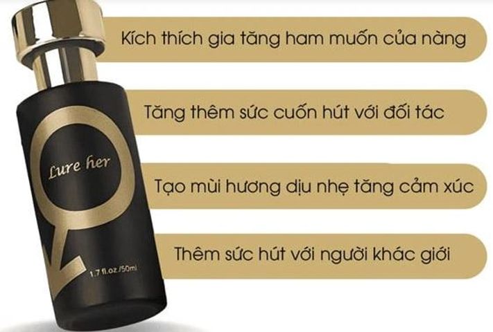 Nước hoa quyến rũ Lure Her/Him - Tăng cường hấp dẫn với pheromone cho nam nữ, hương thơm độc đáo và quyến rũ tự nhiên