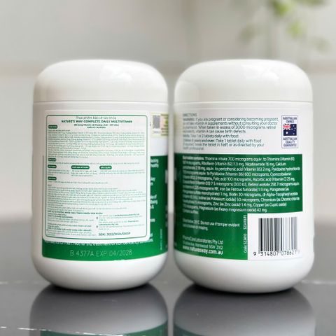 Viên Uống Vitamin Tổng Hợp Nature’s Way Úc 200 Viên - Bổ Sung Năng Lượng, Đẹp Da, Tăng Cường Sức Khỏe Cho Cả Gia Đình