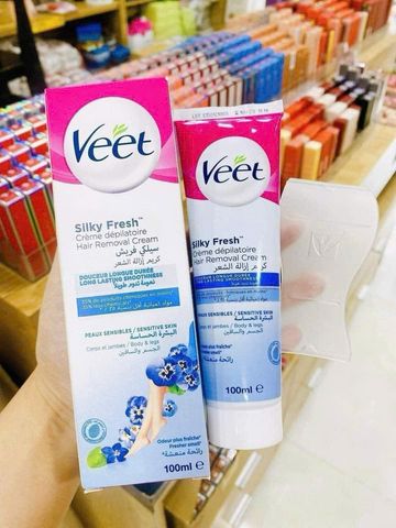 Kem Tẩy Lông Veet Silky Fresh 100ml - Dành Cho Da Nhạy Cảm, Tẩy Lông Nhanh Không Đau, Tiện Lợi Tại Nhà