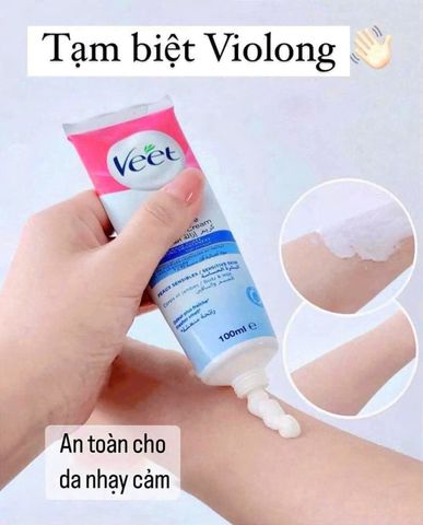 Kem Tẩy Lông Veet Silky Fresh 100ml - Dành Cho Da Nhạy Cảm, Tẩy Lông Nhanh Không Đau, Tiện Lợi Tại Nhà