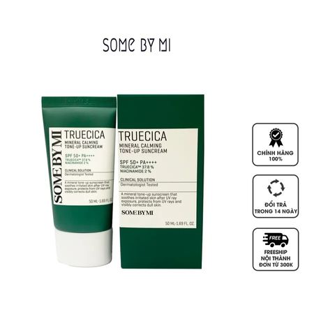 Kem Chống Nắng Some By Mi Truecica Mineral 100 SPF50+ PA++++ - Dưỡng Sáng Da, Giảm Nếp Nhăn, An Toàn Cho Da Nhạy Cảm