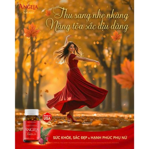 Combo 2 Hộp Viên Uống Angela Gold 60V Tăng Cường Sinh Lý Nữ - Hỗ Trợ Cân Bằng Hormone Từ Thiên Nhiên