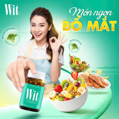 Viên uống bổ mắt Wit - Hỗ trợ tăng cường thị lực và giảm mờ mắt - Hộp 60 & 30 viên - Thành phần từ thiên nhiên