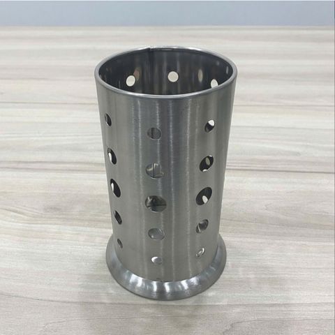 Ống Đũa Inox Tròn Có Đế & Không Đế - Dụng Cụ Nhà Bếp Chất Lượng Cao TV1480, Tiện Lợi & Đẹp Mắt (TV1480)